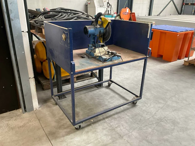 Jepson dry cutter 9312 afkortcirkelzaagmachine met mobiele werkbank - afbeelding 2 van  7
