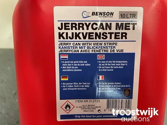Jerrycan met vloeistofindicator - afbeelding 3 van  4