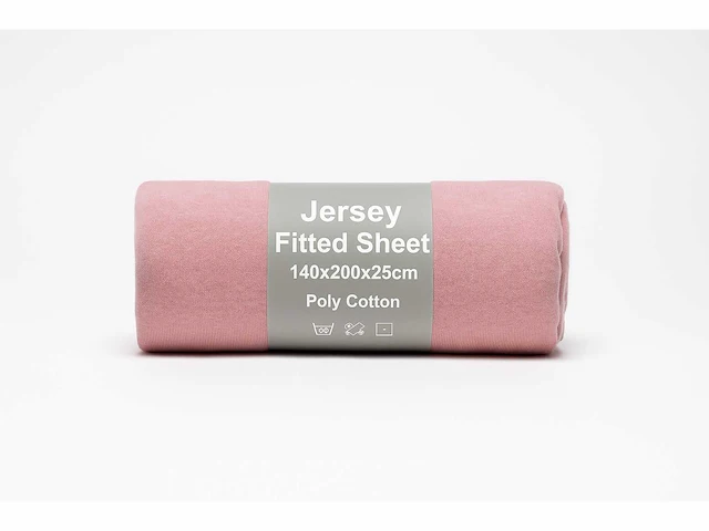 Jersey fitted sheet 140/200 hoeslaken (100x) - afbeelding 2 van  7