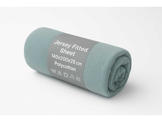 Jersey fitted sheet 140/200 hoeslaken (100x) - afbeelding 4 van  7