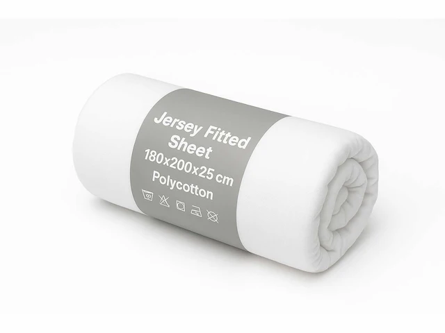 Jersey fitted sheet 180/200 hoeslaken (50x) - afbeelding 2 van  5