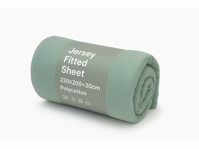 Jersey fitted sheet 230/200 waterbed hoeslaken (120x) - afbeelding 2 van  5