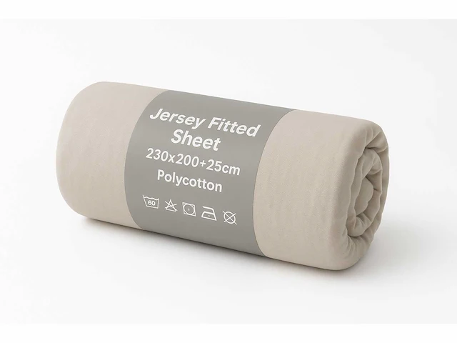 Jersey fitted sheet 230/200 waterbed hoeslaken (40x) - afbeelding 1 van  5
