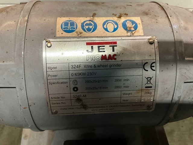 Jet 324f werkbankslijpmachine - afbeelding 3 van  3