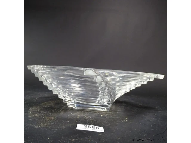 J.g. durand twisted steps kristallen schaal - afbeelding 2 van  5