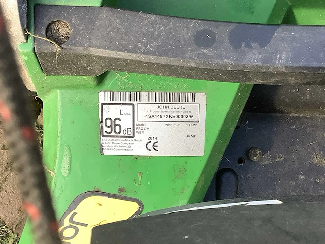Jhon deere pro47v grasmaaier - afbeelding 6 van  6