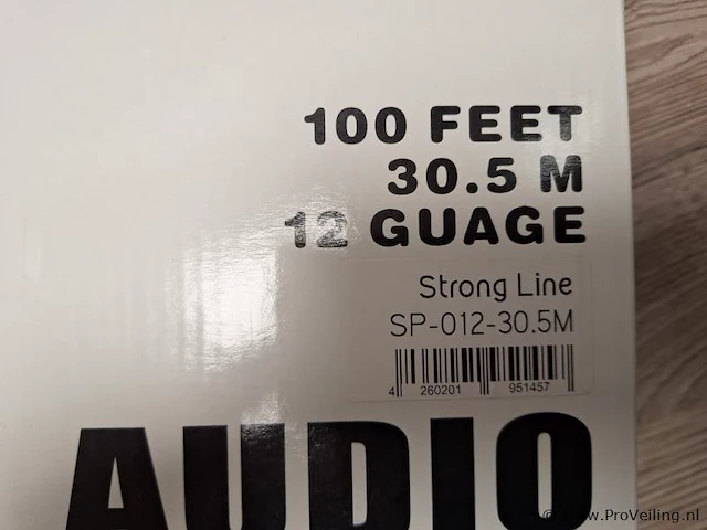 Jib boa-akoestische luidsprekerkabel strong line (sp-012) - 30,5mtr - afbeelding 2 van  3