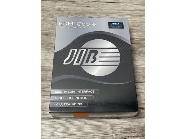 Jib boaacoustic hdmi-kabel 4k ultra hd 3d - type blackberry hdmi-4k bb-111-5.0m - afbeelding 1 van  3