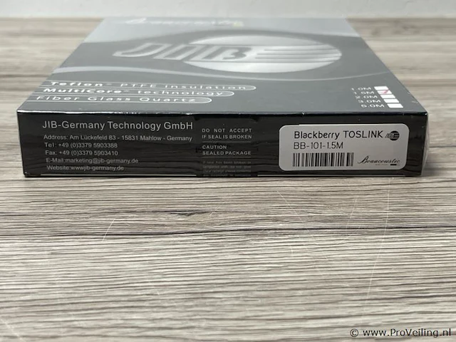 Jib boaacoustic hifi signaalkabel type toslink bb-101-1.5m - afbeelding 3 van  3