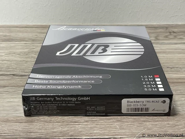 Jib boaacoustic hifi signaalkabel type trs rca2 bb-103-1.0m - afbeelding 3 van  3