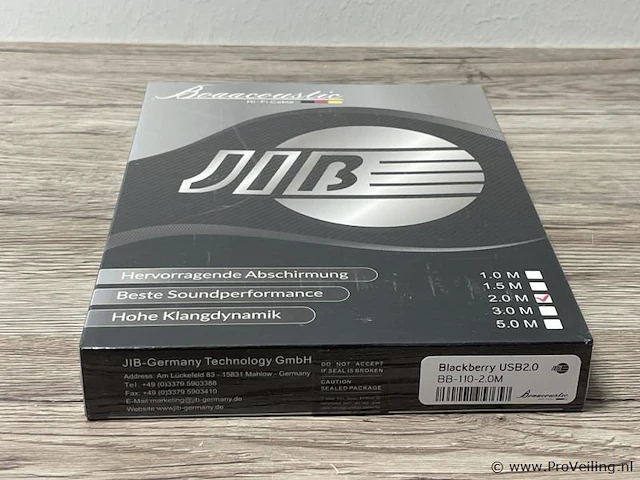 Jib boaacoustic usb-kabel type blackberry usb 2.0 bb-110-2.0m - afbeelding 3 van  3