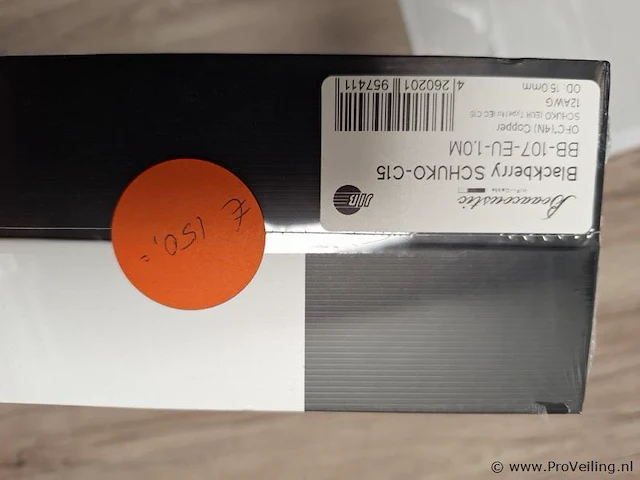 Jib boaacoustics stroomkabel type blackberry schuko c15 - bb-107-eu-1,0m - afbeelding 3 van  3