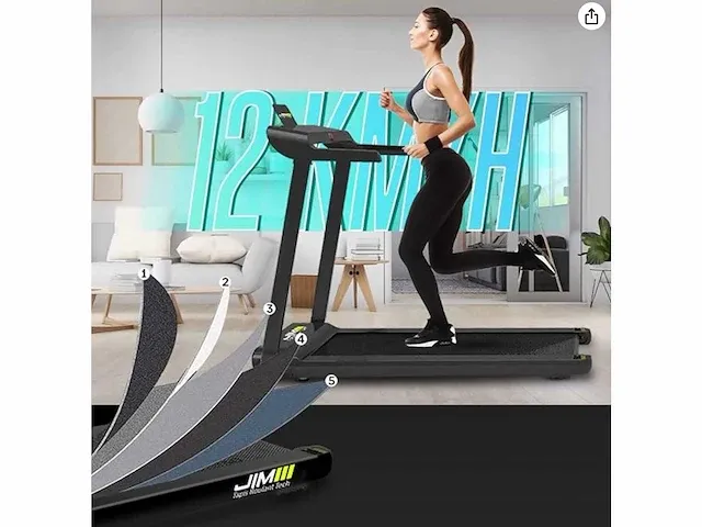 Jim fitness roulan tech 2.0 loopband (7x) - afbeelding 2 van  8