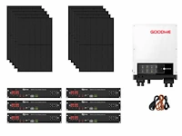 Jinko - set van 10 zonnepanelen (440 wp) - hybride omvormer - 14,4 kwh batterij - afbeelding 1 van  19