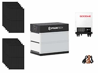 Jinko - set van 12 zonnepanelen (440 wp) - hybride omvormer - 7,1 kwh batterij