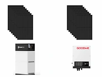 Jinko - set van 14 zonnepanelen (435 wp) met hybride omvormer en 7,1 kwh batterij