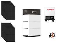 Jinko - set van 14 zonnepanelen (440 wp) - hybride omvormer - 10,65 kwh batterij