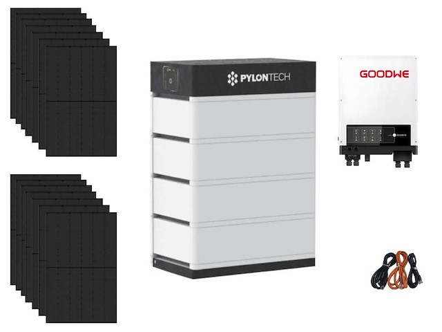 Jinko - set van 14 zonnepanelen (440 wp) - hybride omvormer - 14,2 kwh batterij - afbeelding 1 van  23