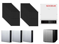 Jinko - set van 20 zonnepanelen (440 wp) - hybride omvormer - 12,9 kwh batterij - afbeelding 1 van  21