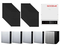 Jinko - set van 20 zonnepanelen (440 wp) - hybride omvormer - 17,2 kwh batterij - afbeelding 1 van  21