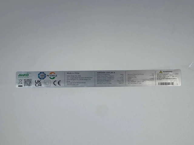 Jinko - set van 20 zonnepanelen (440 wp) - hybride omvormer - 17,2 kwh batterij - afbeelding 17 van  21
