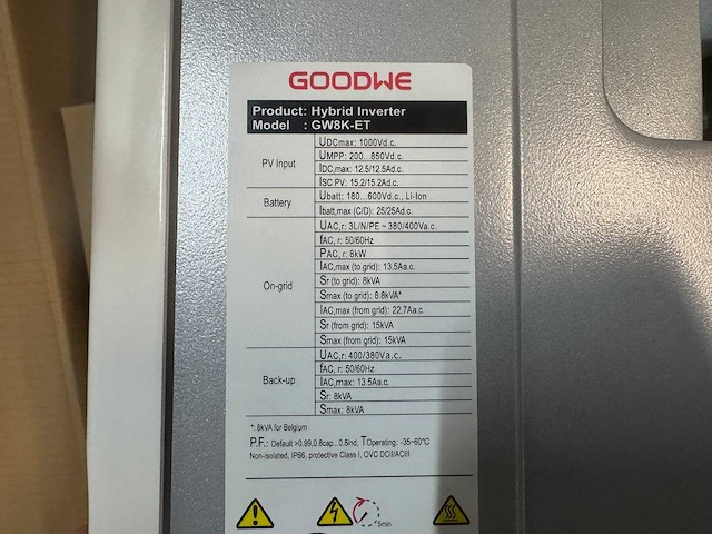 Jinko - set van 20 zonnepanelen (440 wp) - hybride omvormer - 17,2 kwh batterij - afbeelding 8 van  21