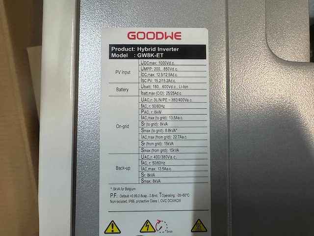 Jinko - set van 20 zonnepanelen (470 wp) - hybride omvormer - 17,2 kwh batterij - afbeelding 8 van  21