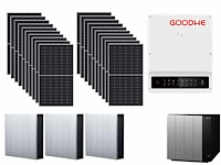 Jinko - set van 20 zonnepanelen (470 wp) met hybride omvormer (3-fase 8 kw) en 12,9 kwh batterij