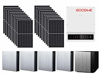 Jinko - set van 20 zonnepanelen (470 wp) met hybride omvormer (3-fase 8 kw) en 17,2 kwh batterij