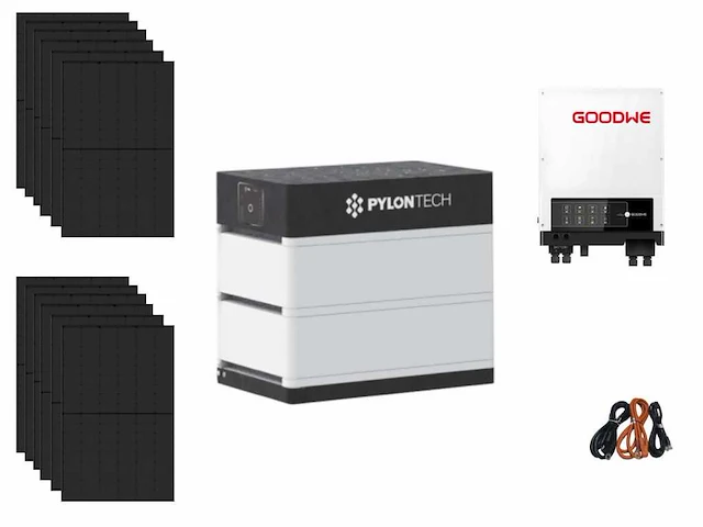 Jinko solar - set van 12 zonnepanelen (440 wp) met hybride omvormer en 10,65 kwh batterij - afbeelding 1 van  23