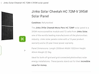 Jinko solar hc jkm395m-72m-v zonnepaneel (7x) - afbeelding 2 van  5