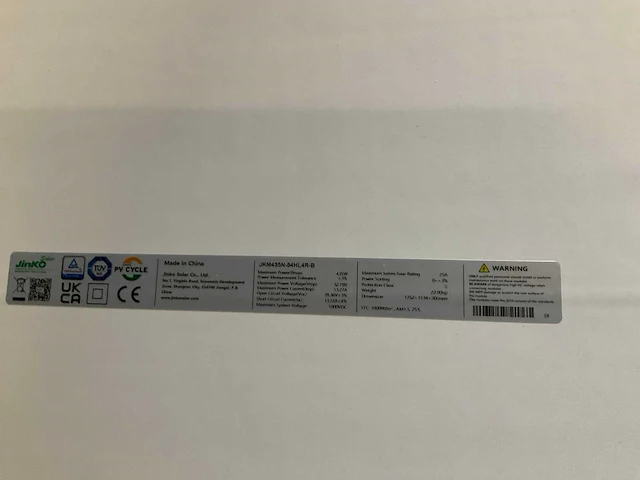 Jinko zonnepanelen (21x) - afbeelding 4 van  4