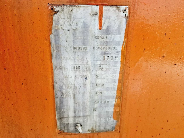 Jlg - 600 aj - hoogwerker - afbeelding 6 van  21
