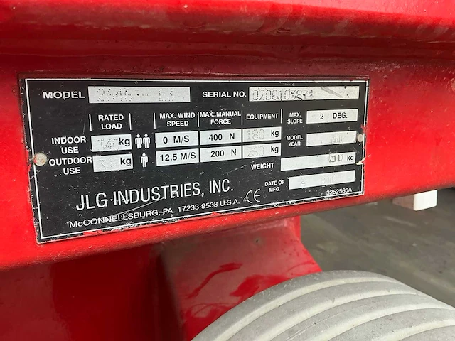 Jlg 2646 e3 hoogwerker - afbeelding 4 van  12