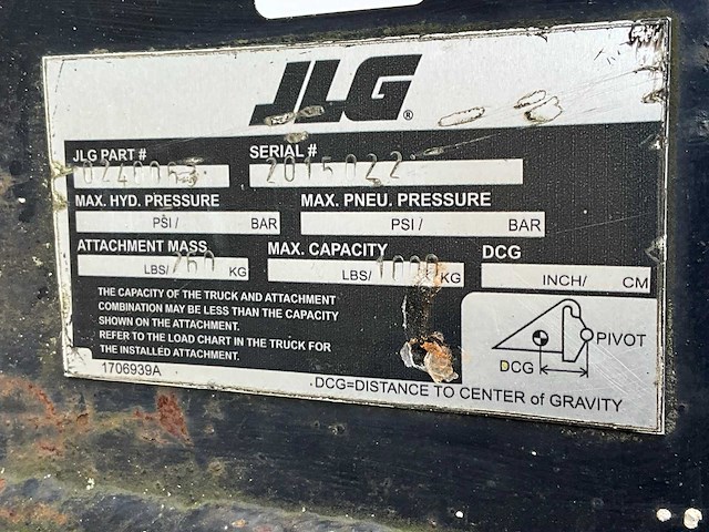 Jlg truijib1000k-3m-16 vaste hijshaak - afbeelding 2 van  10