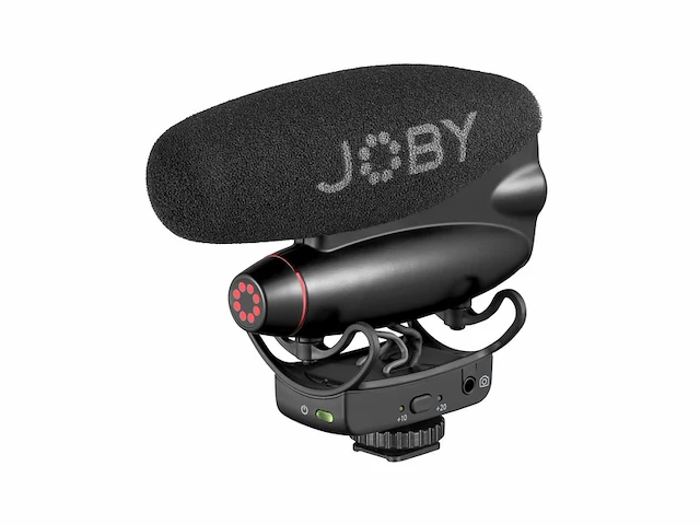 Joby wavo pro ds professionele richtmicrofoon voor cameramontage, rycote demperbevestiging, laagaf filter - afbeelding 1 van  5