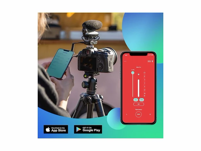 Joby wavo pro professionele richtmicrofoon voor cameramontage, staafmicrofoon met ingebouwde anr en met rycote dempingsbeugel - afbeelding 3 van  3