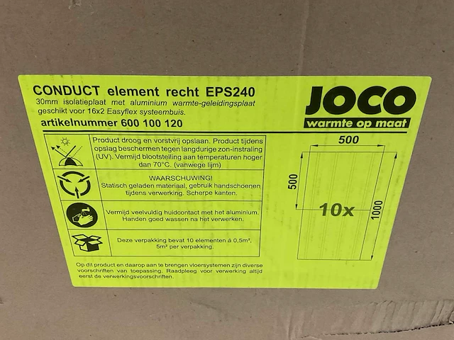 Joco eps240 conduct element recht (10x) - afbeelding 3 van  3