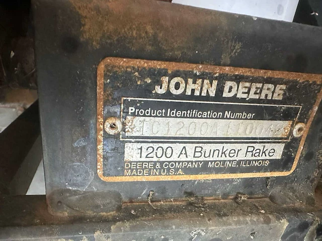John deere - 1200 a - bunkerrake - afbeelding 8 van  8