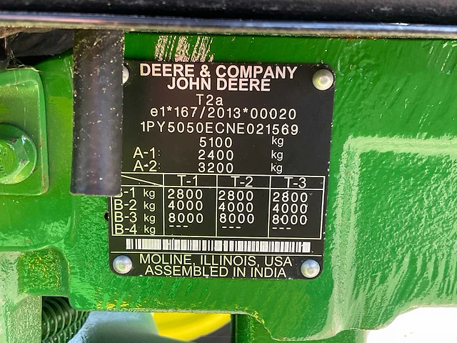 John deere 5050e vierwielaangedreven landbouwtractor - afbeelding 15 van  22