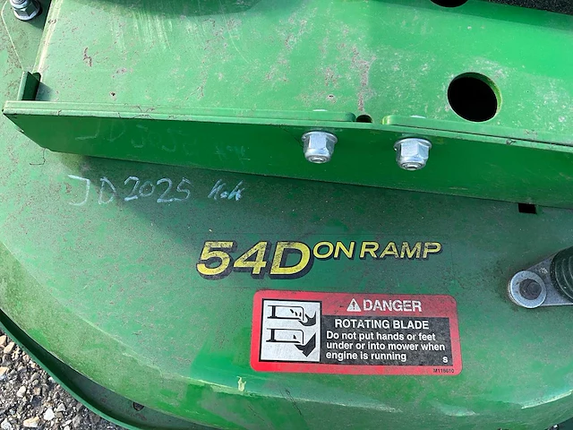 John deere 54d maaidek passend john deere 2025 tractor - afbeelding 2 van  11