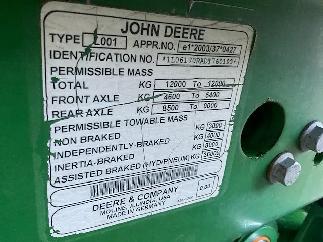 John deere 6170r directdrive vierwielaangedreven landbouwtractor - afbeelding 5 van  32