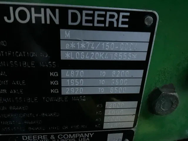 John deere 6420 powerquad vierwielaangedreven landbouwtractor - afbeelding 25 van  35