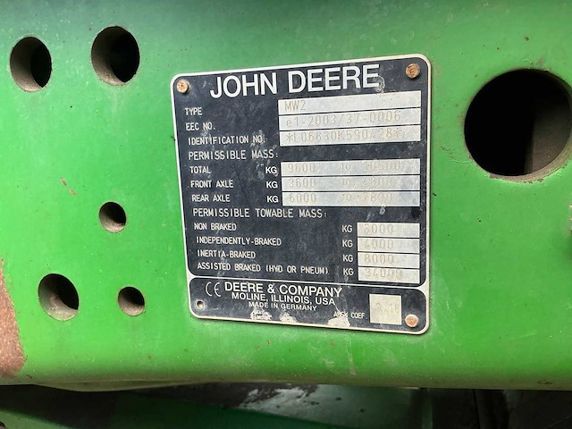 John deere 6830 vierwielaangedreven landbouwtractor - afbeelding 42 van  47
