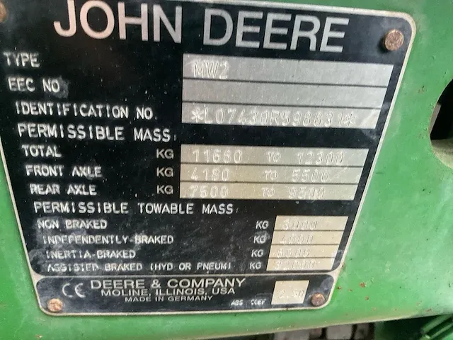 John deere 7430 autopower vierwielaangedreven landbouwtractor - afbeelding 28 van  35