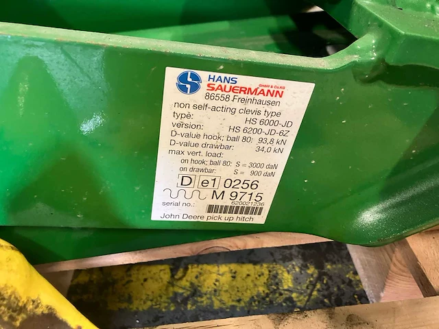 John deere hs6000-jd pick up hitch (jd 6155m) - afbeelding 7 van  8