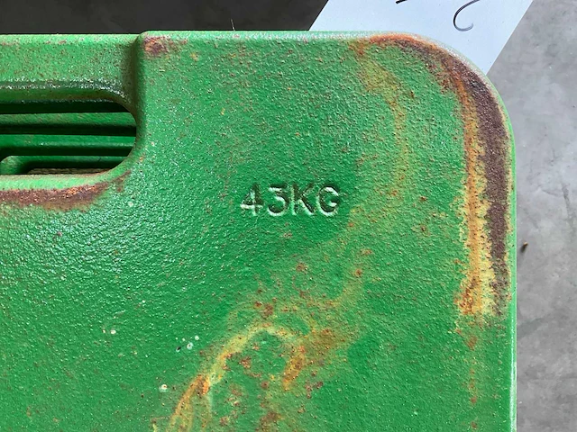 John deere r 127764 frontgewicht (10x) - afbeelding 3 van  5