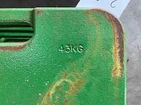 John deere r 127764 frontgewicht (10x) - afbeelding 3 van  5