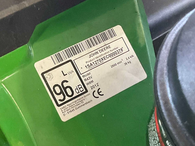 John deere r43v grasmaaier - afbeelding 7 van  7