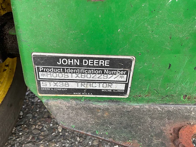 John deere stx38 zitmaaier - afbeelding 10 van  18
